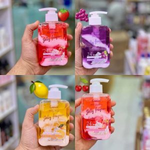 لوسیون و بستنی بدن میوه ای برند لوئنکو در چهار رایحه توت فرنگی، انگور، پرتقال و گیلاس